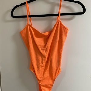 Highlighter Orange Bodysuit
